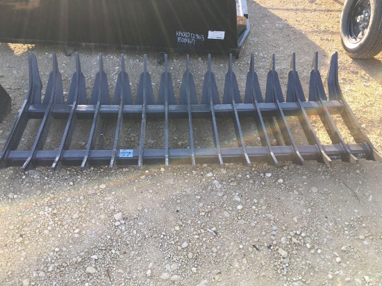 Skid steer Brush Rake 84"