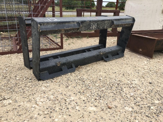 skid steer attach plate