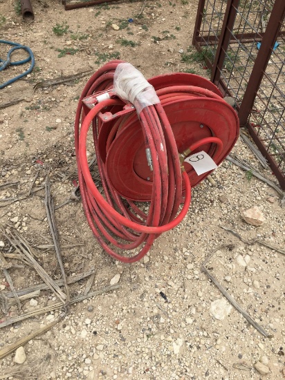 Air hose reel & extra hose