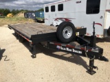 Texas Made 102x20 Deck over, bumper pull, two 7k axles VIN 7694 Title, $25 fee