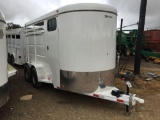 2019 Unused Delco two horse slant with front tack VIN 8347 MSO, $25 fee See Lori