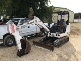 2009 Bobcat 331G One extra track, bucket damage, runs and works Shows 2350 HRS