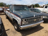 1985 Chevy Truck unknown miles VIN 7332 Title, $25 fee