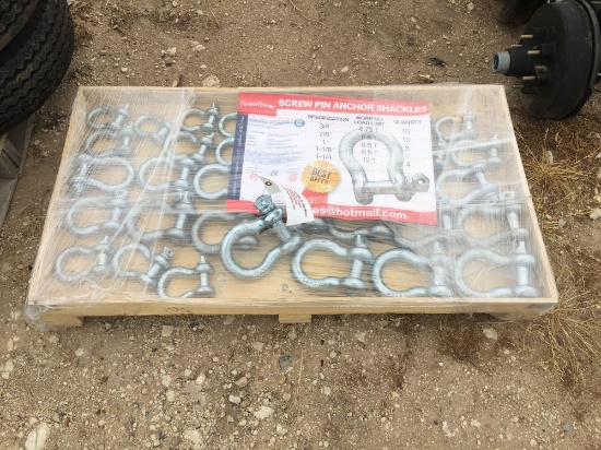 38 piece set of shackles Sell as one lot