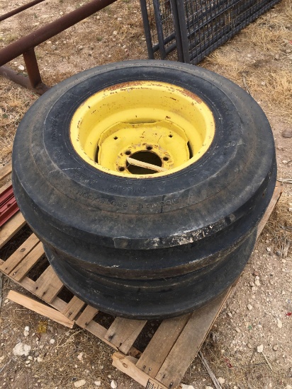 Tractor Tires 11L15 8PLY on 6lug implement Sell two times the money, must take both