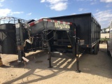 2018 Big Tex 20' Tandem Dual GN Dump with Ramps VIN 09162 Title, $25 fee