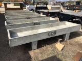 New Concrete Feed Troughs 3'x10'