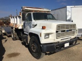 1991 Ford 800 Diesel 6 Speed 10' Dump Bed Title, $25 Fee