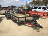 MAXXD 83X20 HD Tubing Top Utility Trailer Big Stand Up Ramps 2 - 7K Brake Axles Spare VIN 76970 MSO,