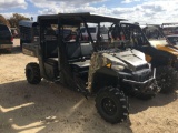 2018 Polaris Ranger Crew 900 Metal Top, Power Steering, Winch 566 Hours VIN00268 $25 Title Fee