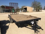 Big Tex 102x16 Deckover Trailer with Ramp 2x3500 # Axles with one break VIN 37295 $25 Title Fee