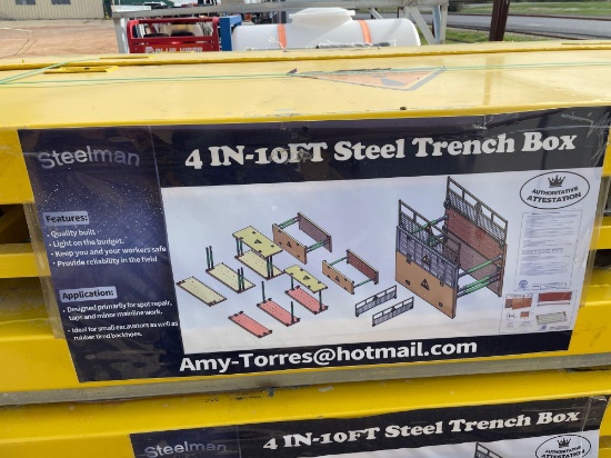Unused 10' Steel Trench Box