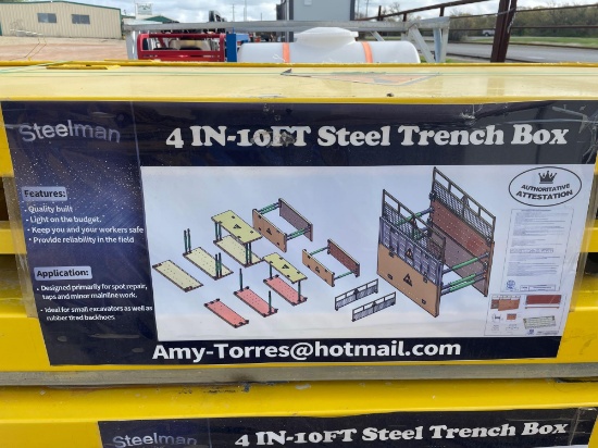 Unused 10' Steel Trench Box