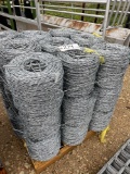 27 Rolls new 2 pt barbed wire Sold by the roll 27 TIMES THE MONEY MUST TAKE ALL 27