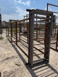 24' Free-Standing Cattle Alley with Sliding Gate at Each End