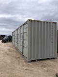 40' High Cube 1 Trip Shipping Container w/4 Side Doors and End Door