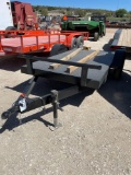 5' x 10' Steel Floored Flatbed Bumper Pull Trailer Non Titled
