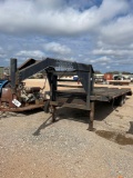 2002 Longhorn Tandem Axle Trailer with Dovetail & 3 Fold Flat Ramps 20' plus 5' Dovetail VIN 10215