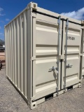 Unused 9' Storage Container with Side Door and Window