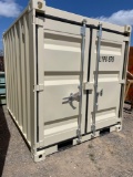 Unused 8' Storage Container with Side Door and Window