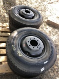 4 - New ST 235/85R/16 Trailer Tires 14 Ply on 8 Lug Black Dual Wheels FOUR TIMES THE MONEY MUST TAKE