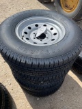 4-235/80/16 10 ply Tires on 6 Hole Wheels FOUR TIMES THE MONEY MUST TAKE ALL