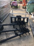 Skid Steer Auger with 3 Bits