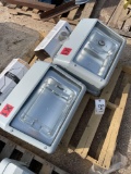 2- 1000 Watt Metal Halide Flood Lights with New Bulbs...