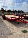 2021 Tiger Flatbed Bumper Pull with Dovetail & Fold Up Ramps 83