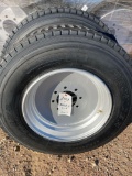 2 - 235/75/17.5 Tires on 8 Hole Solid Steel Wheels - 18 Ply TWO TIMES THE MONEY MUST TAKE ALL