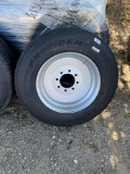 2 - NEW ST215/75 R 17.5 Trailer Tires on 8 Lug Solid Steel Wheels TWO TIMES THE MONEY MUST TAKE ALL