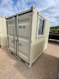 8' Container with Door and Window