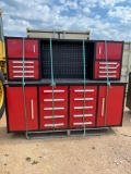 7' Unused 18 Drawer Workbench with 4 Doors ...