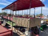 Custom Built Hunting Resort Trailer with 24 gun gun holder and seating for 20+ people....