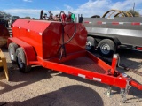 800 Gallon Fuel Trailer with 15 GPM 12 Volt Pump.... Shop Built.... Must Get 68A to Title....