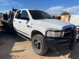 2007 Dodge 3500 Diesel 4x4 Runs Good. Dual Wheel. Flatbed. Manual Trans.... Manual 4x4. Good Tires..