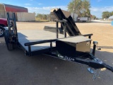 2022 East Texas 77x14 Tandem Axle Welding Trailer 2x3500lb Axles Bottle Racks and Lead Holders VIN