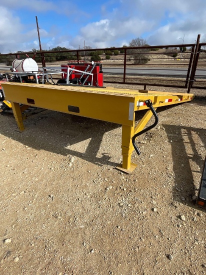 100"X16' Steel Floor Loading Dock with Dual Jacks