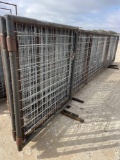 2 - 20' Freestanding Sheep/Goat Panels with one 4' Gate on each TWO TIMES THE MONEY MUST TAKE ALL