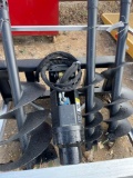 Unused Skid Steer Auger with 3 Bits - 11