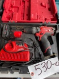 Milwaukee M12 Cordless Drill with Charger & Battery