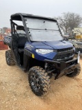 New Polaris Ranger XP 1000 with Windshield 4.2 HRS VIN 08396 Title, $25 Fee