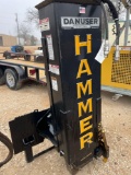 Danuser SM40 Hammer for Skid Steer with Aux. Post Grabber