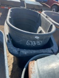2 - Plastic Oval Water Troughs TWO TIMES THE MONEY MUST TAKE ALL