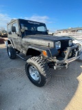 1992 Jeep - 5 Speed Manual Transmission Rhino Lined Exterior Winch and LED Light Bar 356,XXX Miles