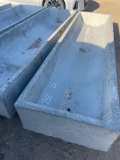 2 - 8' Tapered Concrete Troughs TWO TIMES THE MONEY MUST TAKE ALL