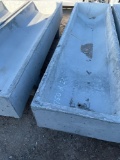 2 - 8' Tapered Concrete Troughs TWO TIMES THE MONEY MUST TAKE ALL