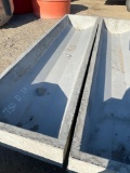 2 - 8' Tapered Concrete Troughs TWO TIMES THE MONEY MUST TAKE ALL