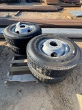 4 - Provider 235/85/R16 14 Ply Tires on 8 Lug Dual Steel Wheels FOUR TIMES THE MONEY MUST TAKE ALL