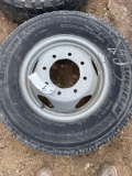 Ford 235/80/17 Michelin Tire on 8 Hole Steel Dual Wheel